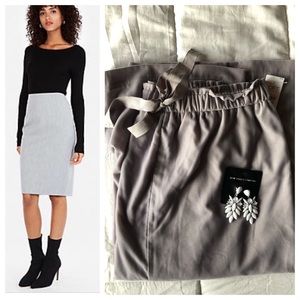 LOFT Velvet Pencil Skirt